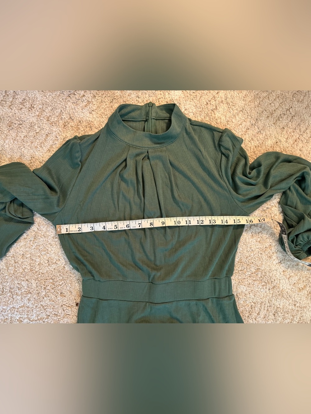 Halara long-sleeve mock neck maxi dress in Forrest Green. Size S - NWT - Picture 5 of 5